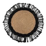 Table mat - The Boho Center Piece - Natural Black - BAZAR BIZAR LIVING