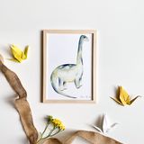Poster - Pierre the Diplodocus - LES AQUARELLES DE MARLENE