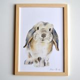 Poster - Zoupi The Rabbit Aries - LES AQUARELLES DE MARLENE