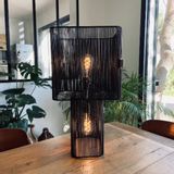 Objets de décoration - Lampe Veracruz // lacet noir - Collection STRAIGHT - PCM CREATION