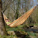 Tissus pour extérieurs - Hamac en coton tissé pour une personne - modèle n°6 - HUAIRURO