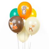 Anniversaires - 6 Ballons Animaux de la Forêt - ANNIKIDS