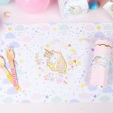 Anniversaires - 6 Set de table Licorne - Recyclable - ANNIKIDS