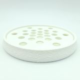 Porte-savons - Porte-savon éco-responsable rond texturé, imprimé en 3D avec une matière biosourcée à base d'amidon de maïs. - BEN-J-3DCRÉA