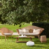 Sofas - Synthetic wicker bench Sillage - CFOC