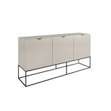 Sideboards - Gray sideboard with black steel legs - ANGEL CERDÁ
