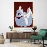 Autres décorations murales - Woven Art Haute Couture - Margot - Blue Dress - MONDILAB
