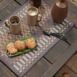 Linge de table textile - Set de table enduit Origin Rythme Coton - LE JACQUARD FRANCAIS