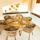 Meubles de cuisines - Table ronde en Teck - TRTB1.120 - BALINAISA
