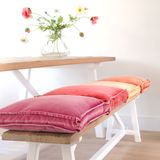 Fabric cushions - Ted velvet box cushion - ML FABRICS