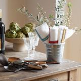 Linge de table textile - NAPPE SERVIETTE BRODEES MAIN - NADIA DAFRI PARIS