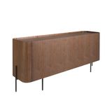 Sideboards - Walnut and steel sideboard - ANGEL CERDÁ