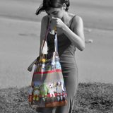 Homewear - Vintage Tote bags "French Flea market" - MARON BOUILLIE