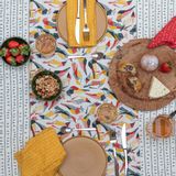 Linge de table textile - Chemin de table 100% lin- Motif SABIÁ - SABIÁ DESIGN