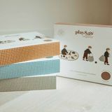 Kids accessories - Organic Grid Brown Storage Bag - PLAY&GO