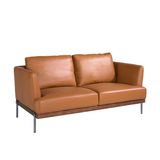 Sofas - 2 seater sofa upholstered in brown leather - ANGEL CERDÁ