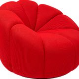 Fauteuils - Fauteuil pivotant Peppo Lounge rouge - KARE DESIGN
