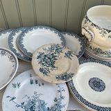 Unique pieces - Vintage 19th and 20th century plates France - FAMILY ROOM