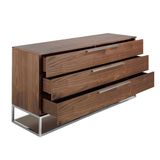 Chests of drawers - Chest of drawers walnut and steel - ANGEL CERDÁ