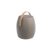 Bancs - Puff rembourré en tissu gris - ANGEL CERDÁ