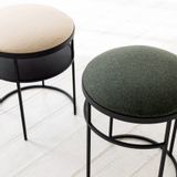 Stools for hospitalities & contracts - MOUND|POUF WITH WOOL - IDDO