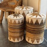 Caskets and boxes - Laundry Basket with Lid - L - BALINAISA