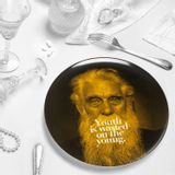 Objets de décoration - Assiette Porcelaine “Youth is wasted on the young.” - LOOL