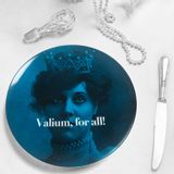 Decorative objects - Porcelain Plate “Valium, for all!” - LOOL