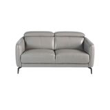 Sofas - 2 seater sofa upholstered in grey leather - ANGEL CERDÁ