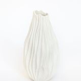 Vases - Korall Yra white vase biscuit porcelain  H=17cm - YLVAYA DESIGN