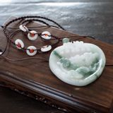 Bijoux - Collier tressé à pendentif en jade de Birmanie (jadéite) – Pour toujours - TRESORIENT
