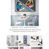 Tableaux - TABLEAU TISSU : COTE BRASSERIE - CHACHA.ARTDECO