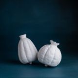 Vases - FRUCTUS Papaver, vase, porcelain, ceramic, Bone China, white, handmade - KLATT OBJECTS