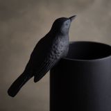 Decorative objects - AMSEL, bird, ceramic, porcelain, black, amesl, deco, craft, handmade - KLATT OBJECTS