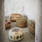 Footrests - Handwoven cotton pouf - MADAM STOLTZ