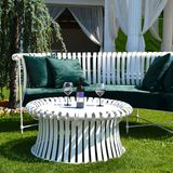 Sofas - Elegance Bench & Coffee Table - IRONEX GARDEN