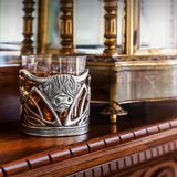 Crystal ware - Highland Cow Whisky Tumbler - A E WILLIAMS (EST 1779) LTD