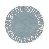 Rugs - Washable rug ABC Natural Vintage Blue - LORENA CANALS