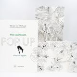 Objets personnalisables - Cartes POPUP personnalisables - DIY - Oiseaux des Tropiques - COLORIAGES POPUP