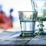 Glass - Set of 4 cups in 4 assorted colors - LA ROCHÈRE
