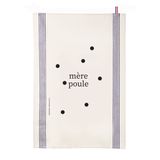 Tea towel - MERE POULE -TORCHON - FAMILLE - PIED DE POULE