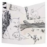 Gifts - Customizable cards - DIY - WOLF - COLORIAGES POPUP