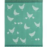 Tea towel - Poulets/Jacquard tea towel - COUCKE