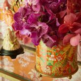Vases - Coral Red and Palm Trees Planter - G & C INTERIORS A/S