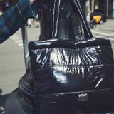 Bags and totes - Black Glossy Quilted Tote bag ♻️ - WOUF