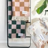 Plaids - Plaid/Couverture 100% laine de Nouvelle-Zélande - MAISON DEUX