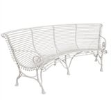 Banquettes pour collectivités - Banc Arras courbe dossier complet - JARDIN FURNITURE