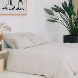 Bed linens - FITTED BED SHEET NATURAL - GENUIN
