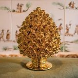Decorative objects - 'Pigna' Gold 24 K Decorative Handmade Ceramic - TUTTOATTACCATO
