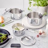 Saucepans  - SERIES OF 3 EVOLUTION 16/20 CM STAINLESS STEEL PANS - BEKA